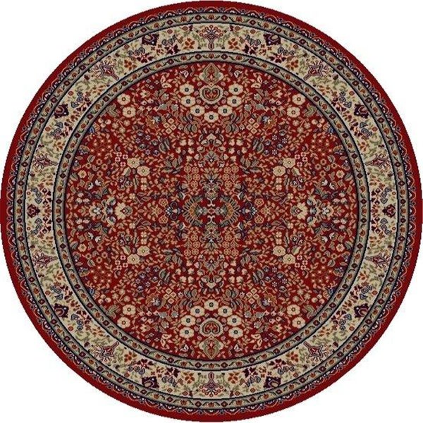 Concord Global 5 ft. 3 in. Jewel Sarouk - Round, Red 41100